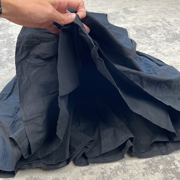 New French Connection Adelade Organic Poplin Cut Out Mini Dress Black - Picture 13 of 16